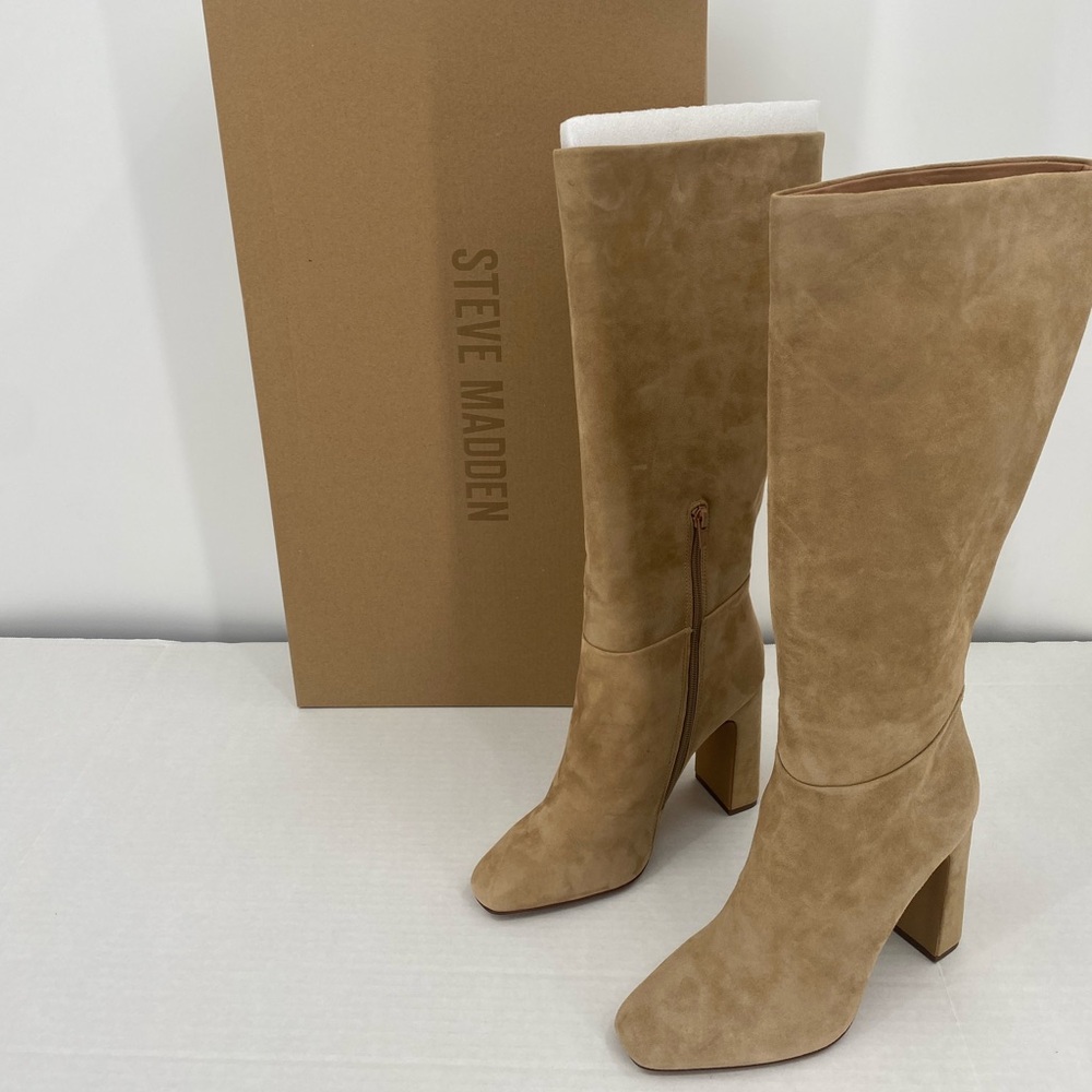 Steve‎ Madden Women's Sand Suede Knee-High Boots 9.5 M